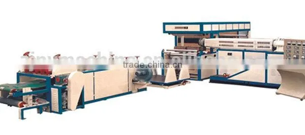 OPP/CPP film with pp woven bag laminating machine