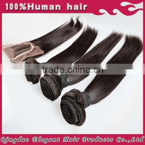 2015 New Elegant Hair Products Drop Shipping Suppliers Brazilian Remy Hair With Silk Closure photo-3