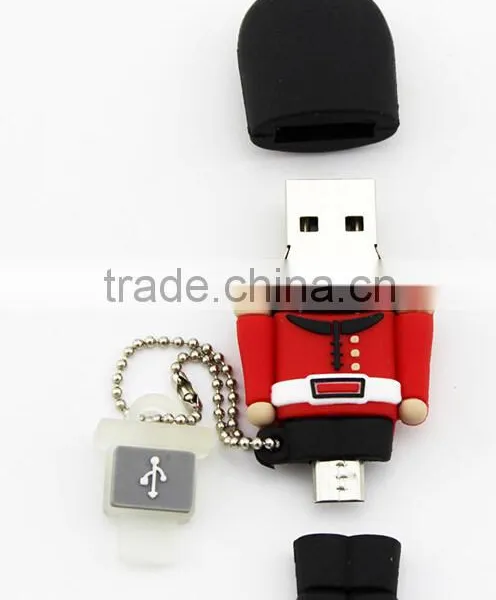 Shenzhen Factory SupplyingOEM British Royal Guards OTG USB Flash Drive for Computer and Mobile Phones 16GB photo-2