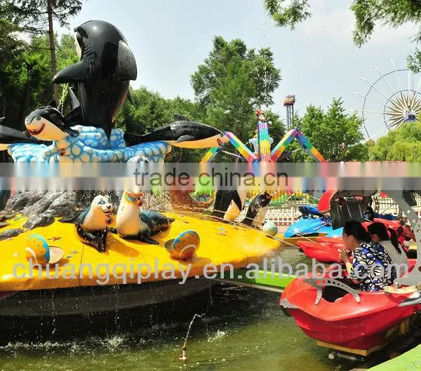 Fight Shark Island, Spin Rides in Outdoor Park, Water Game in Water Park photo-5