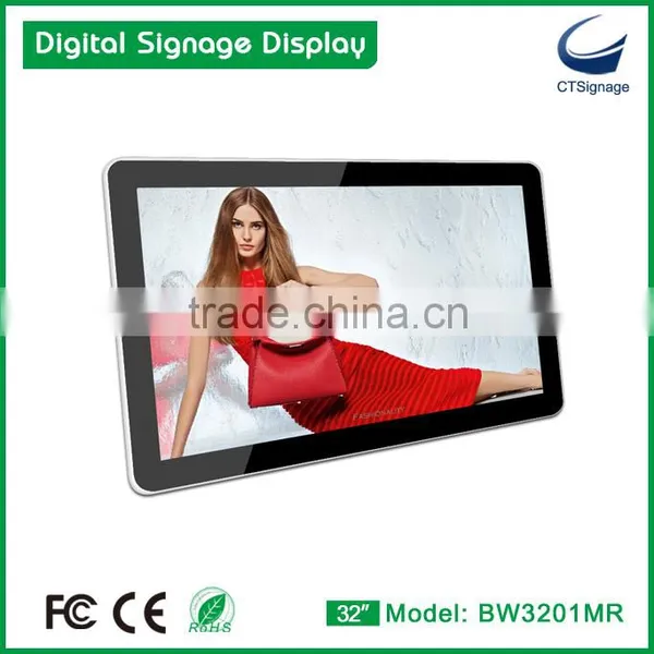 32 Inch Promotion Screen Floor Stand Full hd Lcd Touch Screen Advertising Display Factory Direct Sales