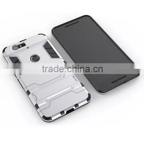 TPU Rubber Back Stand Case for Huawei Nexus 6p TPU+PC Cover Case With Stents MT-4904 photo-5