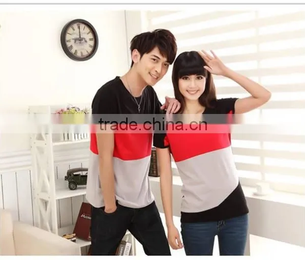 China OEM Cotton Cheap Promotional Couple T-shirts photo-4