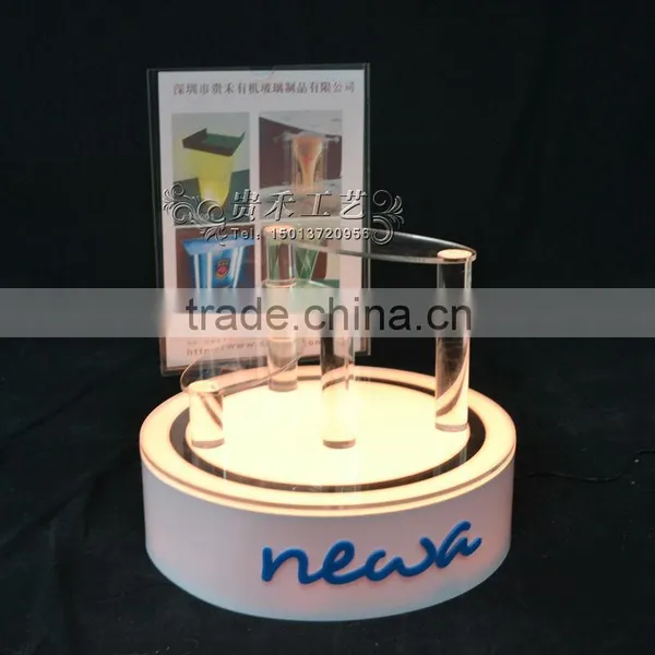 Acrylic Cosmetic Display Stand Round Makeup Display Rack photo-2