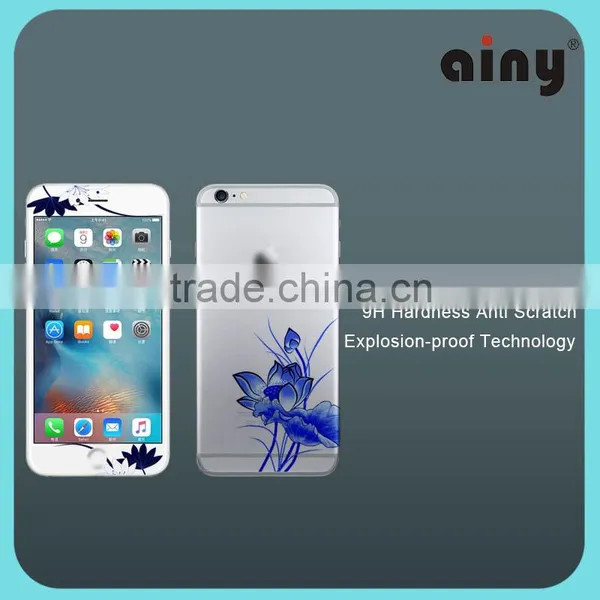 Tempered Glass,mobile Use Tempered Glass,high Quality Colorful 3D Curved Full Cover Tempered Glass Screen Protector for Iphone 6