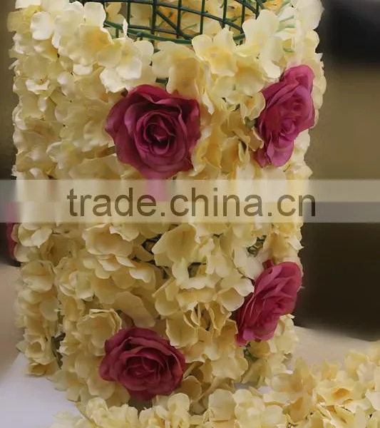 Silk Artificial Hydrangea Flower Wall Wedding Decoration Backdrop photo-4