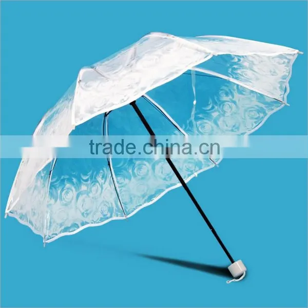 Hot Sale Leading Manufactory of High Quality Bumbershoot Promotional Transparent Clear Umbrella