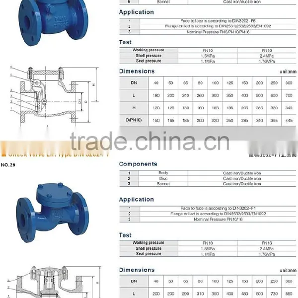 OEM Chinese Factory JIS DPS Swing Wafer Water Check Valve photo-3