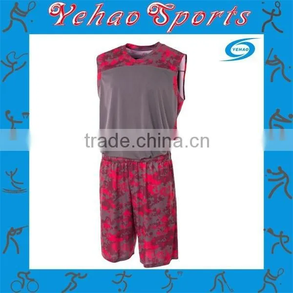 Wholesale Camouflage Basketball Uniform With Sublimation and Low Moq photo-5
