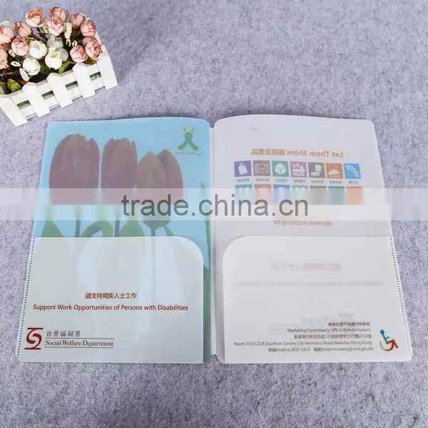 Wholesale Flower New Design pp Plastic Pockets File Folder Multi-pocket L Shape a4 File Folder Expanding File photo-3