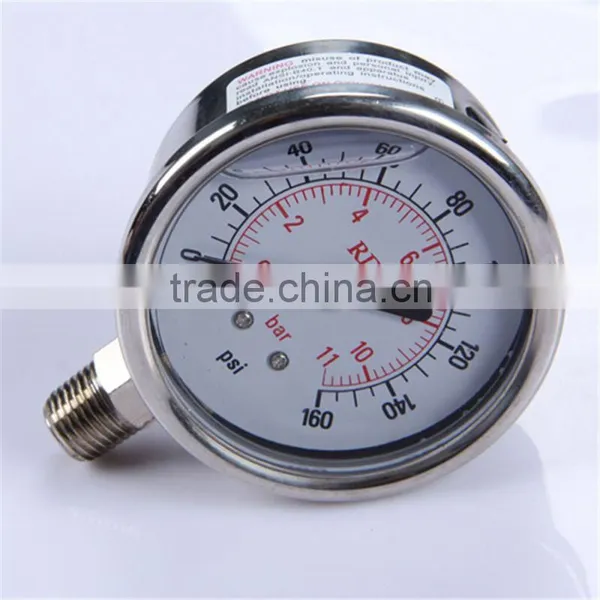 New Design Durable Light Weight Easy To Read Clear Led Double Needle Pressure Gauges photo-2