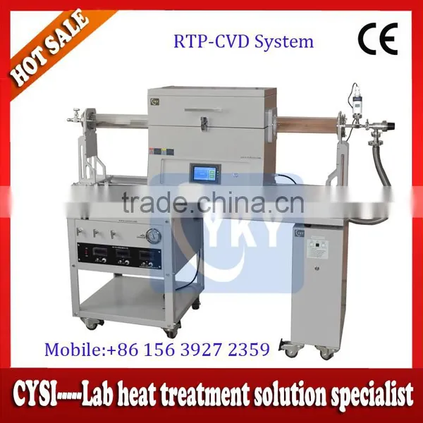 1200 Single Heating Zone Three Way Gas Flowmeter CVD System for Graphene Growthing photo-3