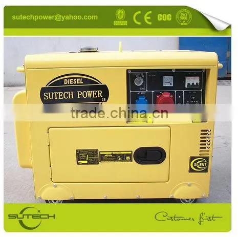 Mobile Generator! Low Noise Single Phase 5kw Portable 220V Generator With Soundproof and 4 Wheels photo-5