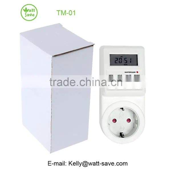 Smart Programmable Digital Timer Socket Switch Europe Plug 16A 3680W photo-2