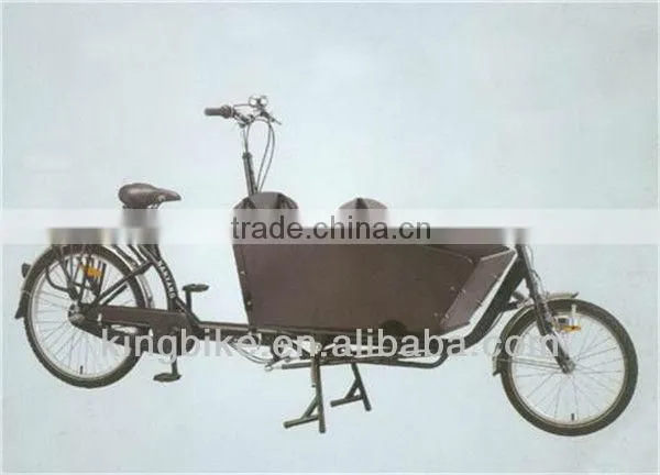 Two Front Wheel Steel Front Carrier Cargo Bike photo-3