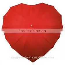 China Wholesale Advertising Cheap Heart Shape Rain Umbrella photo-2