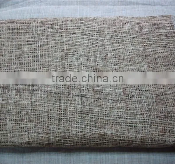 100%handmade Grid Hemp Fabric photo-2