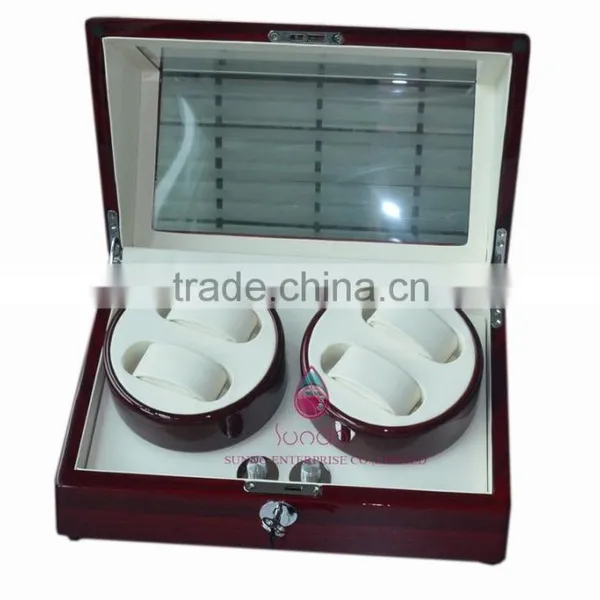 Fancy Smart Wood Watch Winder Box Luxury photo-5