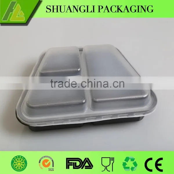 Food Grade Disposable Plastic Bento Box With Compartments photo-2