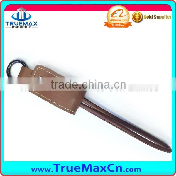 PU Leather Key Chain Type USB Cable For IPhone photo-4