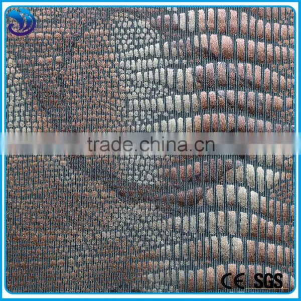 Polyester Spandex Good Stretch Hot Stamping Fabric photo-2