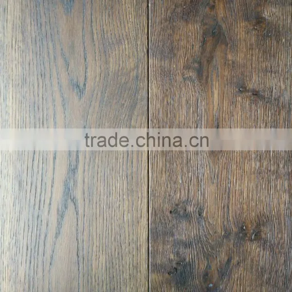 Antique Ammonia Treated Multilayer Oak Wood Flooring photo-2