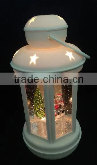Water Swirling Led Christmas Lantern Light Baterry Operated photo-2
