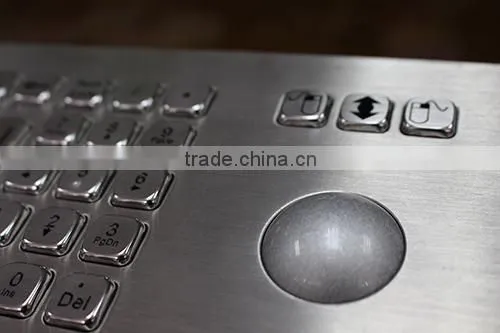 Vandal Proof Metall Keyboard With Trackball and Integrated EPP photo-5