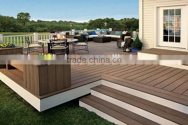 WPC Composite Materials Co- Extrusion Decking Size:142*22.5mm photo-3