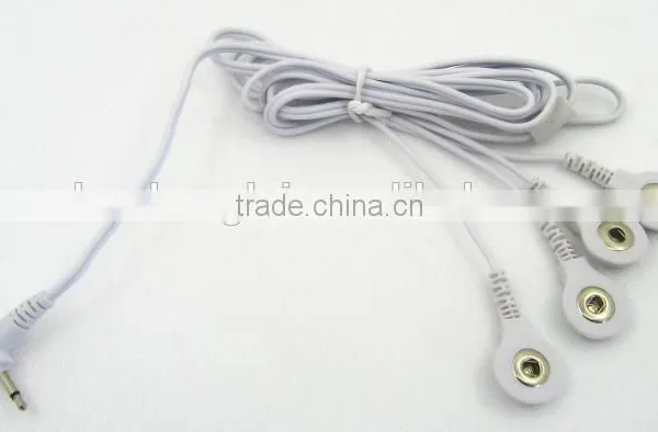 DC 2.5MM 4 in 1 Head Button Type Electrode Wires/Cable