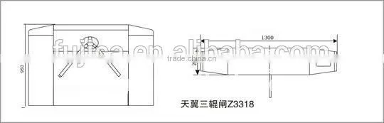 Fujica High Quality and Affordable Price Tripod Turnstile for Bi-direction photo-5