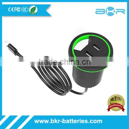 Wholesale Price Two Ports USB Table Charger within AC Cable