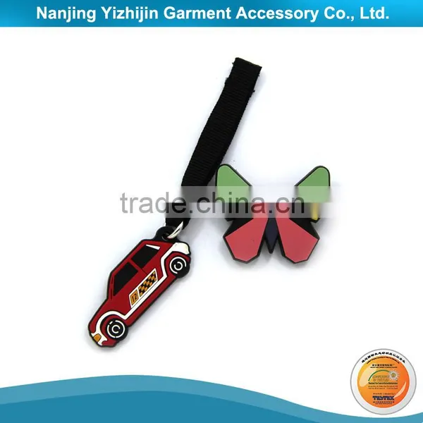 New Silicone PVC Zipper Puller Design for Kid Wear Quality Choice