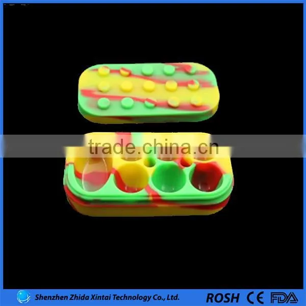 2015 Website New Product Custom Divided Silicone Wax Container