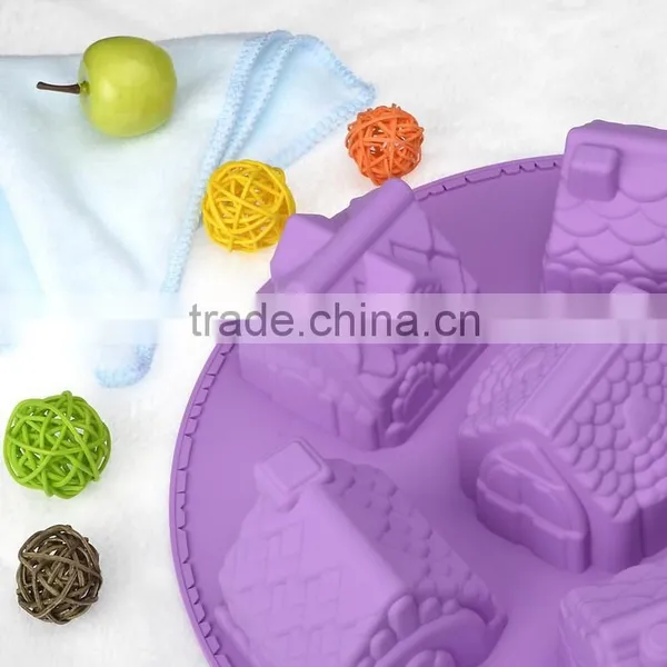 2015 New Style Hot Sale 3D Silicone House Shaped Cake Mold photo-3