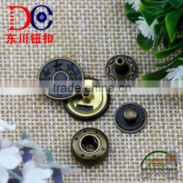 Hot Sale High-end Quality Press Spring Metal Snap Button for Coat photo-2