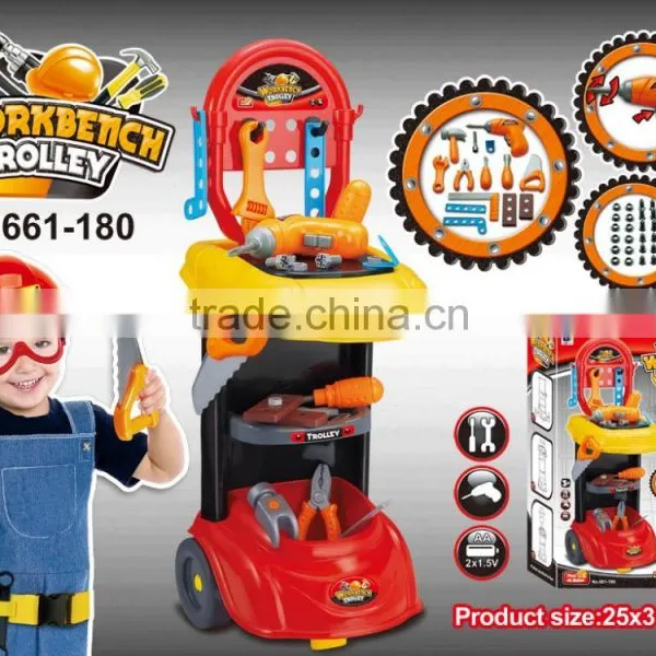 Toys Workbench Trolley Play Set Tool Set