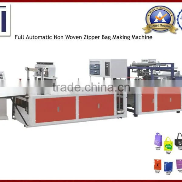 Professional and High Quality Full Automatic Non Woven Zipper Bag Making Machinery
