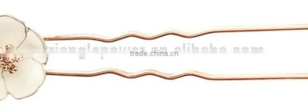 Blond Flower Hair Clip in Hair Extension for Girl photo-6