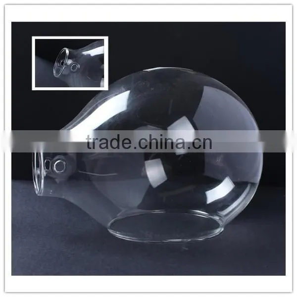 China Factory Wholesale Promotional High Quality Clear Drop Shape Pyrex Glass Lamp Shade & Cover