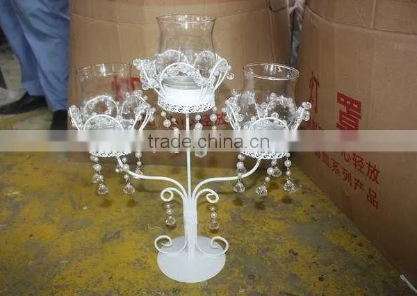 Metal Candle Holder/2014 New Metal Candle Holder /crystal Candle Holder