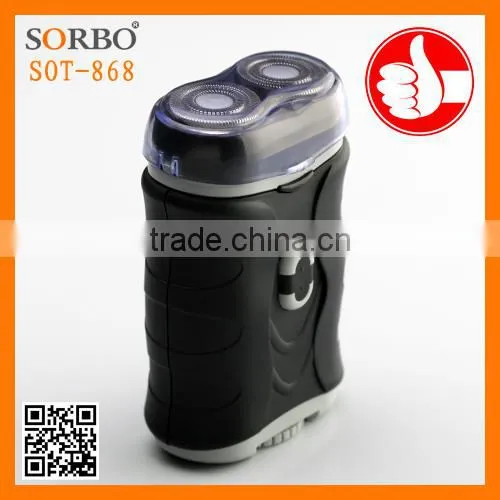 Men Electric Sharp Twin Blade Shaver AAA Battery Travel Shaver photo-6