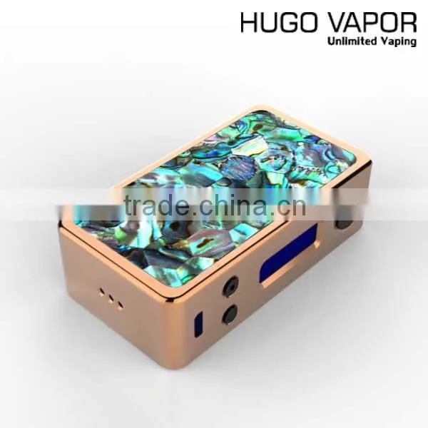 vape mods nz 2016 Unit Desig Vape Mod With Real New Zealand Abalone Shell 80W Box Mod  Boxer Mod Hugo Vapor