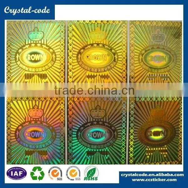 Custom Label Printing Hologram Overlay Hologram Label Sticker Hologram Secure Label photo-5