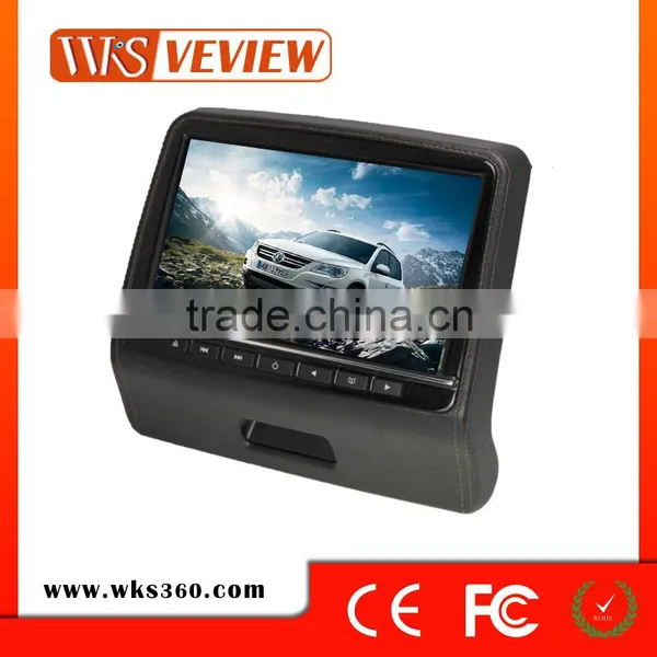 Universal Headrest Monitor 9 Inch Car Headrest Dvd Player With Dvd