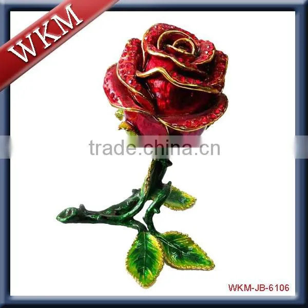 flower shape jewelry ring box