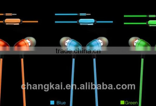 3.5mm Plug In-ear Glowing Earphone