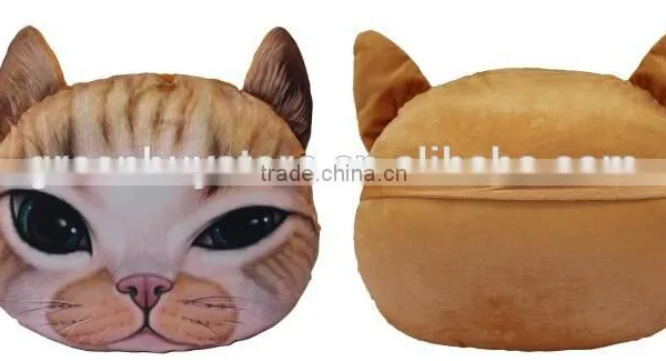 Home Chair Pillow Car Cushion Cover Cat Shape Pillow Cover Cartoon Seat Cushion Cover photo-3