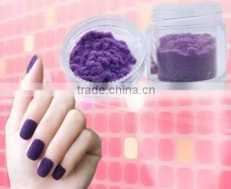 Velvet Nylon Flocking Powder For Nail Art / Crafts, 12-Pack With Bonus Double-Sided Clear Adhesive photo-2
