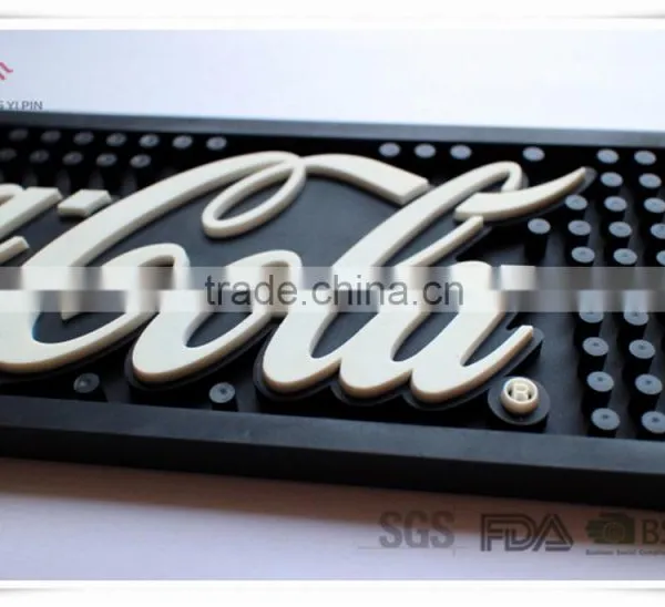 Promotional OEM Branded High Quality PVC Rubber Bar Mat photo-2